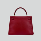 Hermès Kelly 28 Rouge Vif Courchevel Gold Hardware