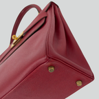 Hermès Kelly 28 Rouge Vif Courchevel Gold Hardware