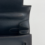 Hermès Kelly 32 Bleu Indigo Courchevel Gold Hardware | Randolph Goods