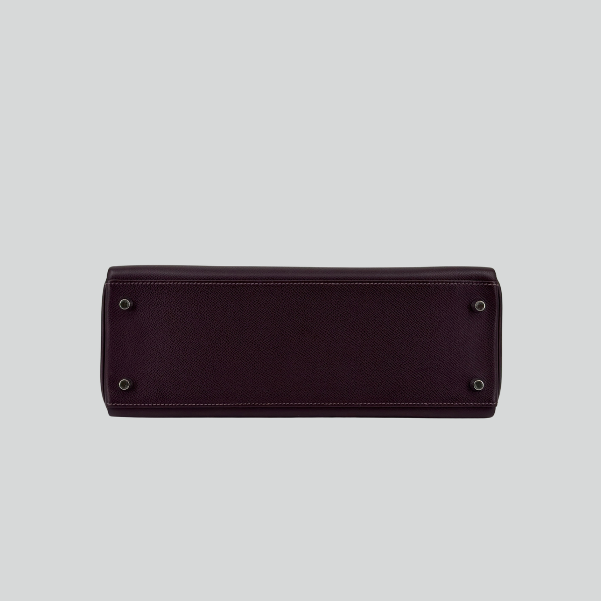 Hermès Kelly 32 Raisin Epsom Palladium Hardware | Randolph Goods