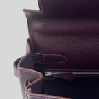 Hermès Kelly 32 Raisin Epsom Palladium Hardware | Randolph Goods