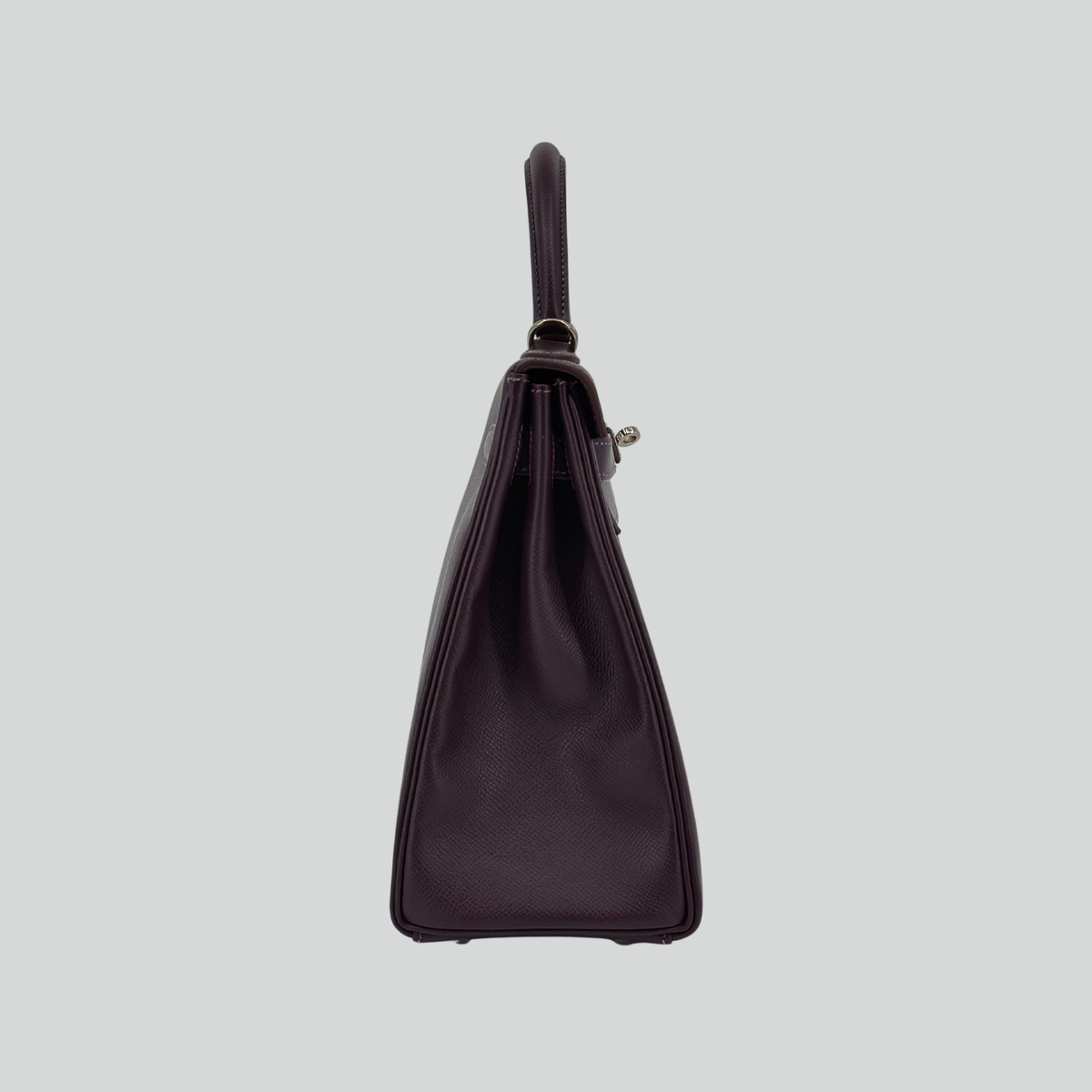 Hermès Kelly 32 Raisin Epsom Palladium Hardware | Randolph Goods