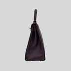 Hermès Kelly 32 Raisin Epsom Palladium Hardware | Randolph Goods