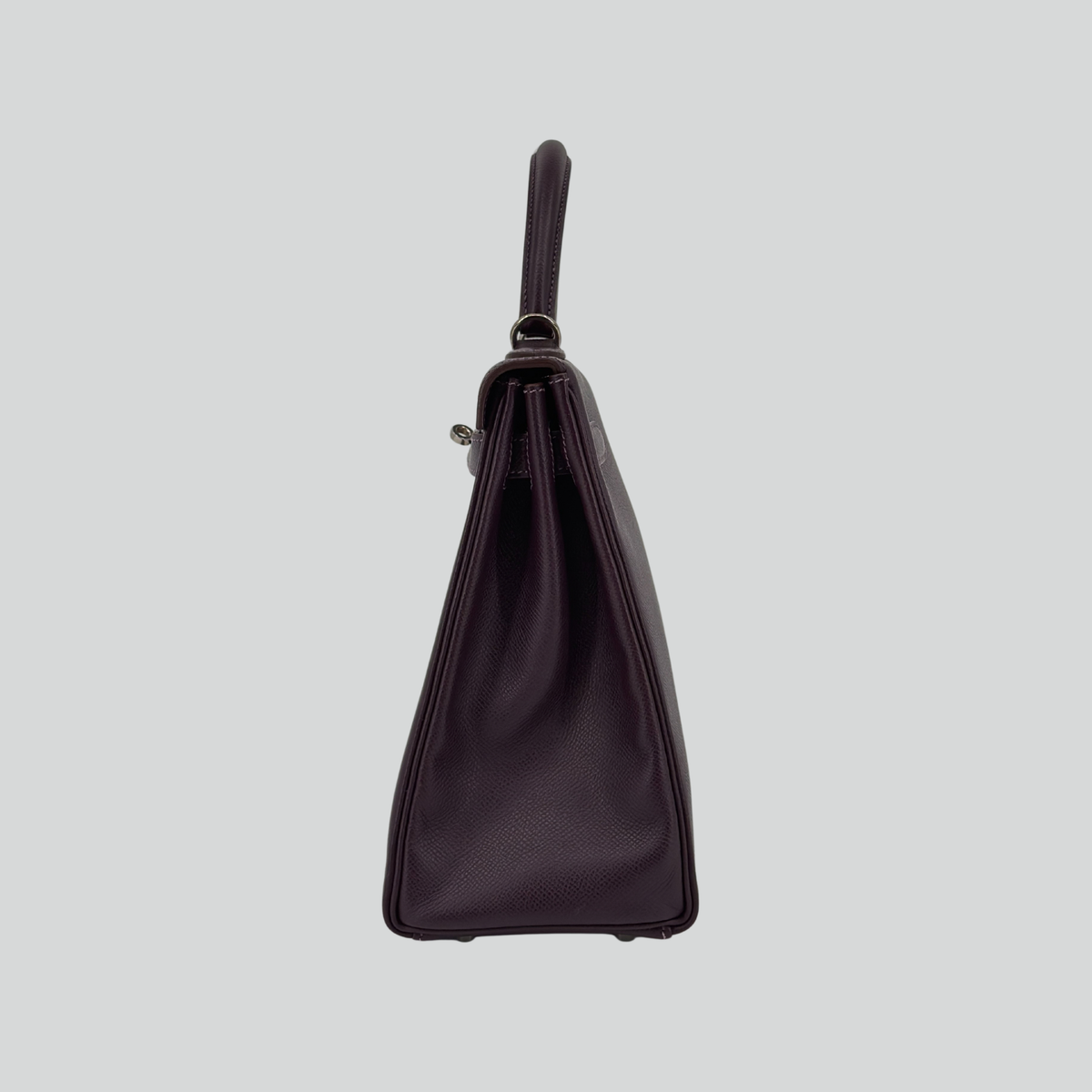 Hermès Kelly 32 Raisin Epsom Palladium Hardware | Randolph Goods