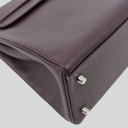 Hermès Kelly 32 Raisin Epsom Palladium Hardware | Randolph Goods