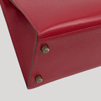 Hermès Kelly 32 Sellier Rouge Vif Courchevel Gold Hardware | Randolph Goods