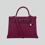 Hermès Kelly 35 Candy Collection Verso Tosca/Rose Tyrien interior Epsom Palladium Hardware | Randolph Goods