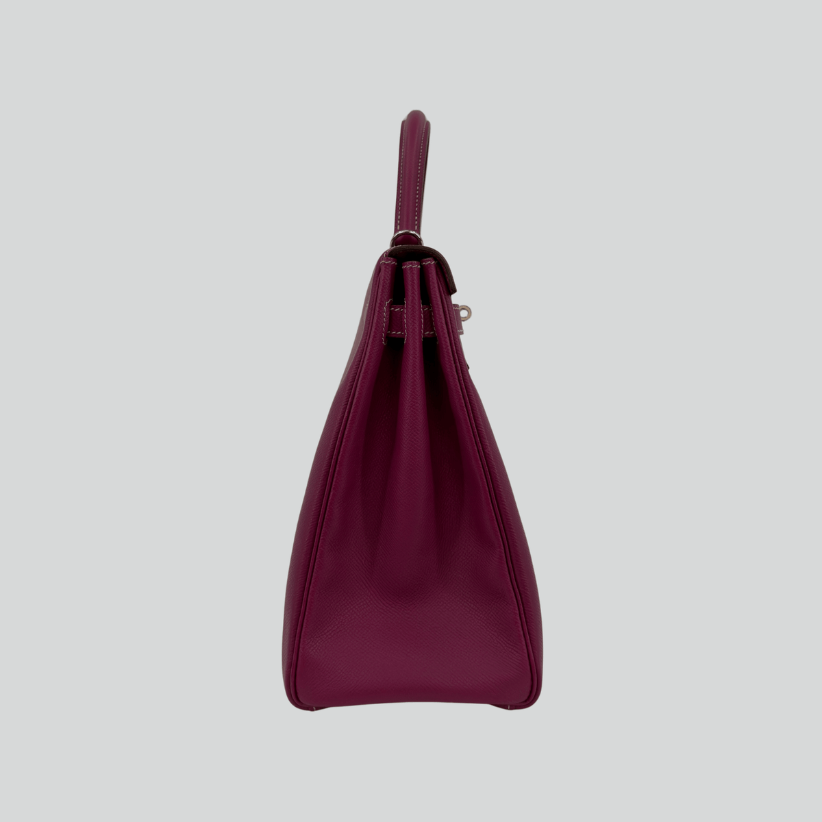 Hermès Kelly 35 Candy Collection Verso Tosca/Rose Tyrien interior Epsom Palladium Hardware | Randolph Goods