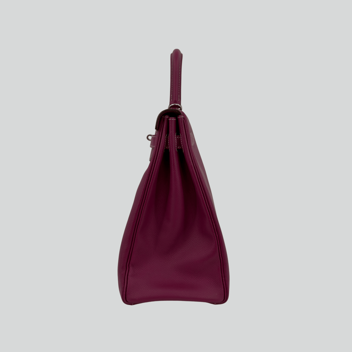 Hermès Kelly 35 Candy Collection Verso Tosca/Rose Tyrien interior Epsom Palladium Hardware | Randolph Goods