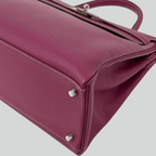 Hermès Kelly 35 Candy Collection Verso Tosca/Rose Tyrien interior Epsom Palladium Hardware | Randolph Goods