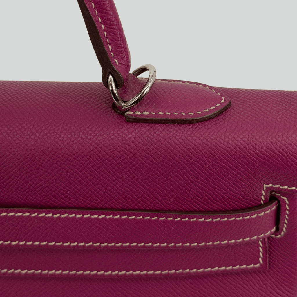 Hermès Kelly 35 Candy Collection Verso Tosca/Rose Tyrien interior Epsom Palladium Hardware | Randolph Goods