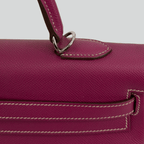 Hermès Kelly 35 Candy Collection Verso Tosca/Rose Tyrien interior Epsom Palladium Hardware | Randolph Goods