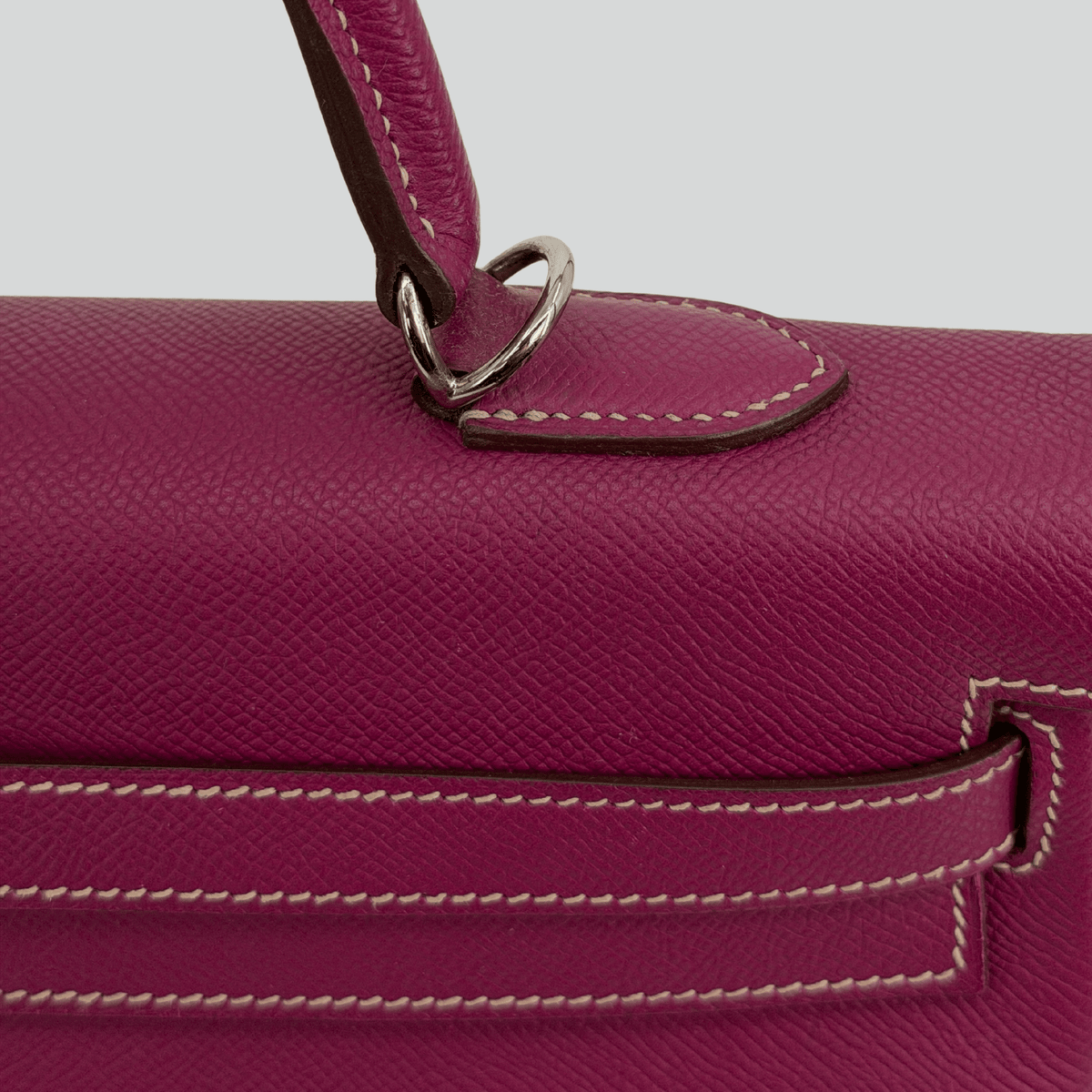 Hermès Kelly 35 Candy Collection Verso Tosca/Rose Tyrien interior Epsom Palladium Hardware | Randolph Goods