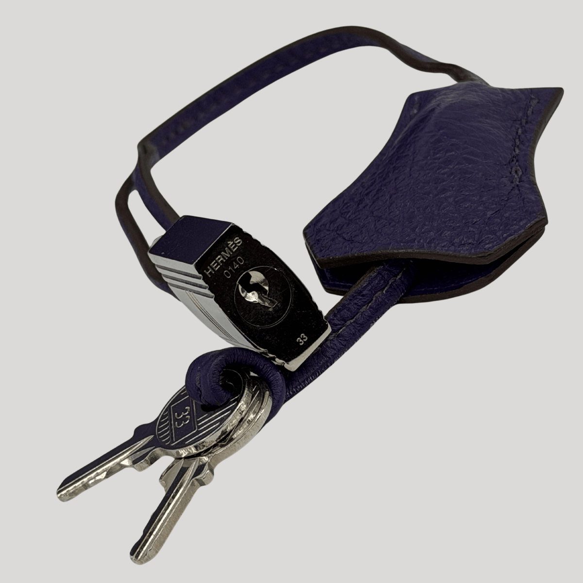Hermès Kelly 35 Iris Clemence Palladium Hardware | Randolph Goods