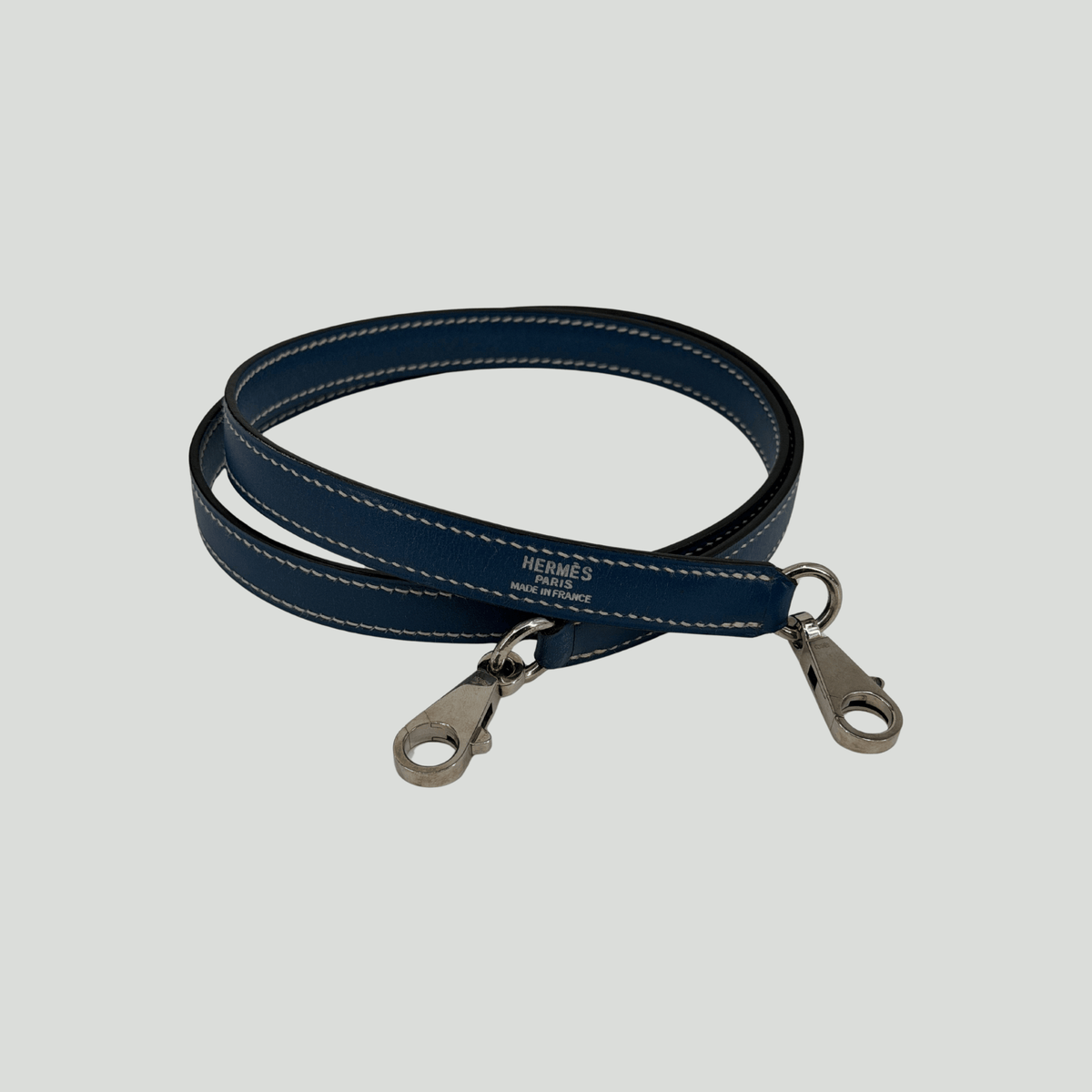 Hermès Kelly 35 Sellier Bleu de Prusse Box Palladium Hardware | Randolph Goods