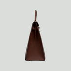 Hermès Kelly 35 Sellier Chocolat Ardennes Gold Hardware | Randolph Good