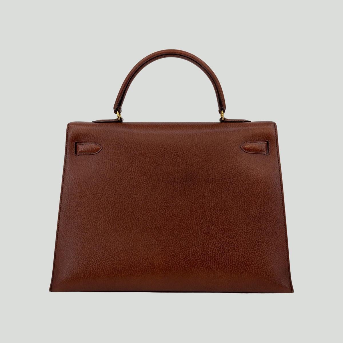 Hermès Kelly 35 Sellier Chocolat Ardennes Gold Hardware | Randolph Good
