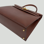 Hermès Kelly 35 Sellier Chocolat Ardennes Gold Hardware | Randolph Good