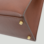 Hermès Kelly 35 Sellier Chocolat Ardennes Gold Hardware | Randolph Good