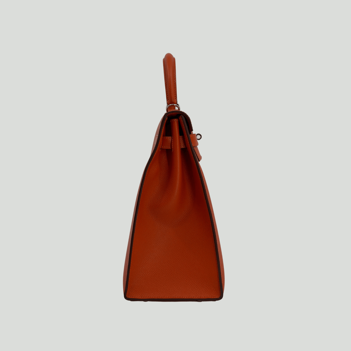Hermès Kelly 35 Sellier Orange Epsom Palladium Hardware