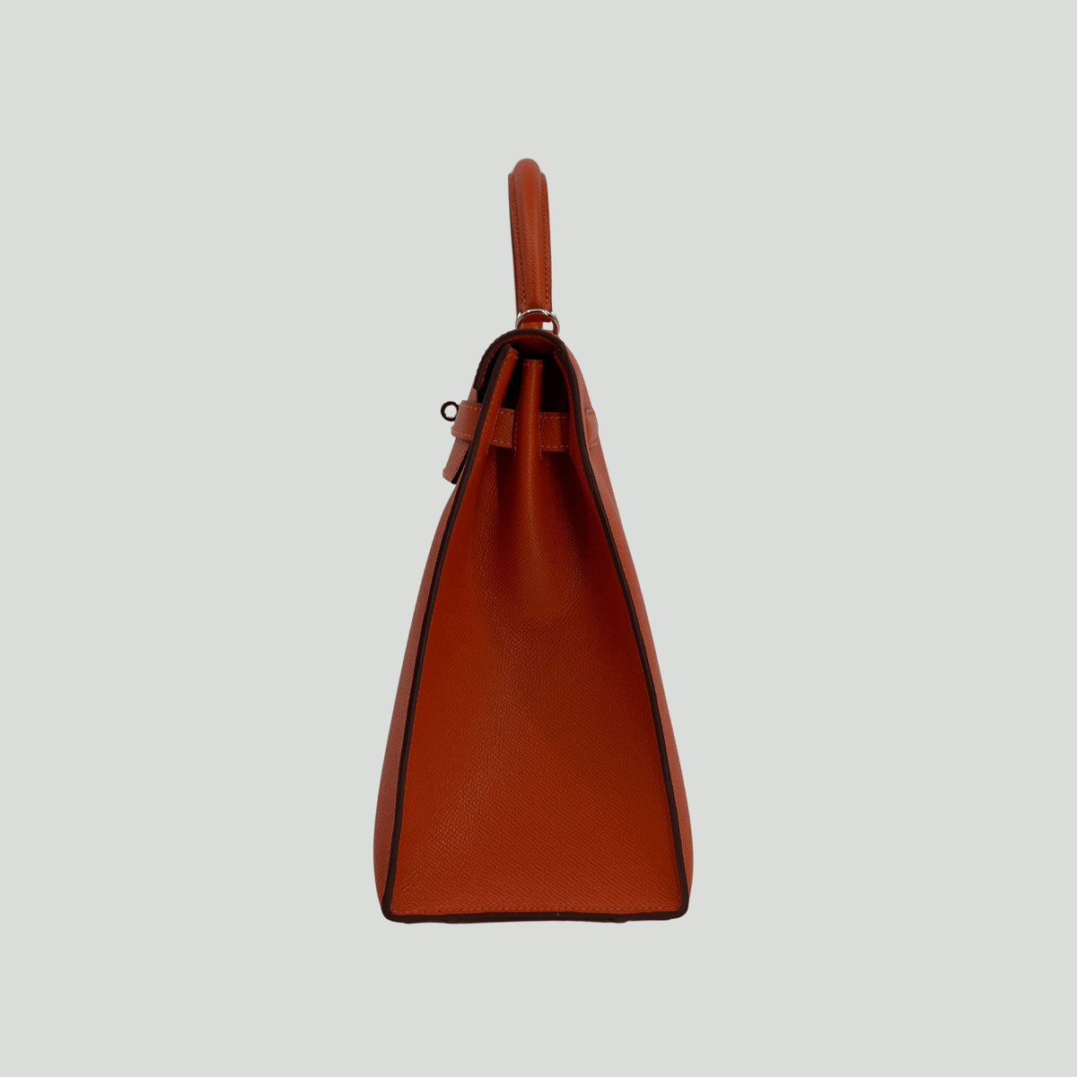 Hermès Kelly 35 Sellier Orange Epsom Palladium Hardware