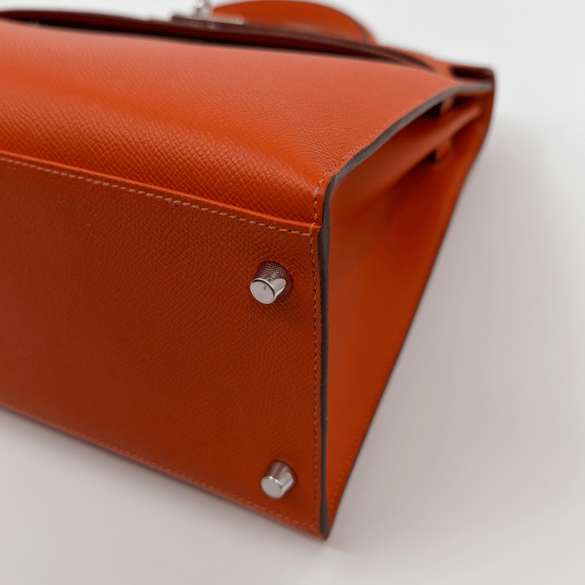 Hermès Kelly 35 Sellier Orange Epsom Palladium Hardware