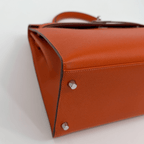 Hermès Kelly 35 Sellier Orange Epsom Palladium Hardware