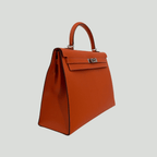 Hermès Kelly 35 Sellier Orange Epsom Palladium Hardware