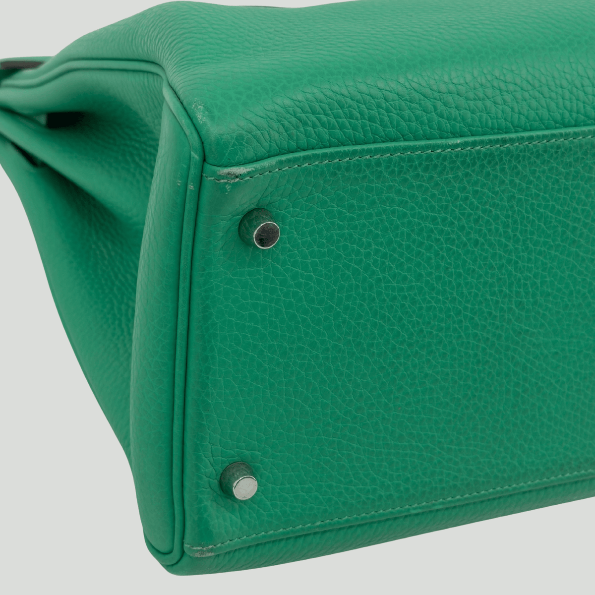 Hermès Kelly 40 Menthe Togo Palladium Hardware | Randolph Goods