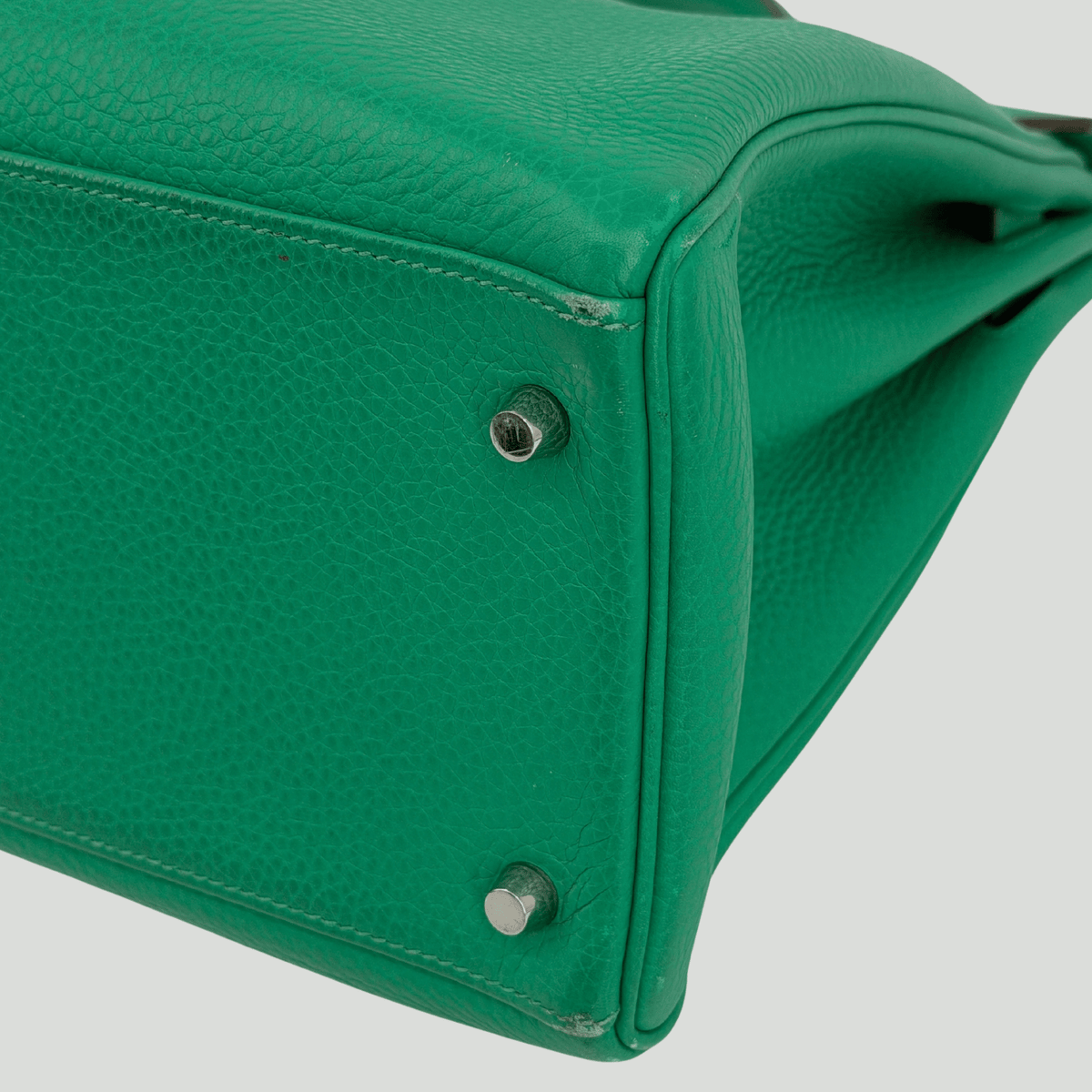 Hermès Kelly 40 Menthe Togo Palladium Hardware | Randolph Goods