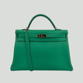 Hermès Kelly 40 Menthe Togo Palladium Hardware