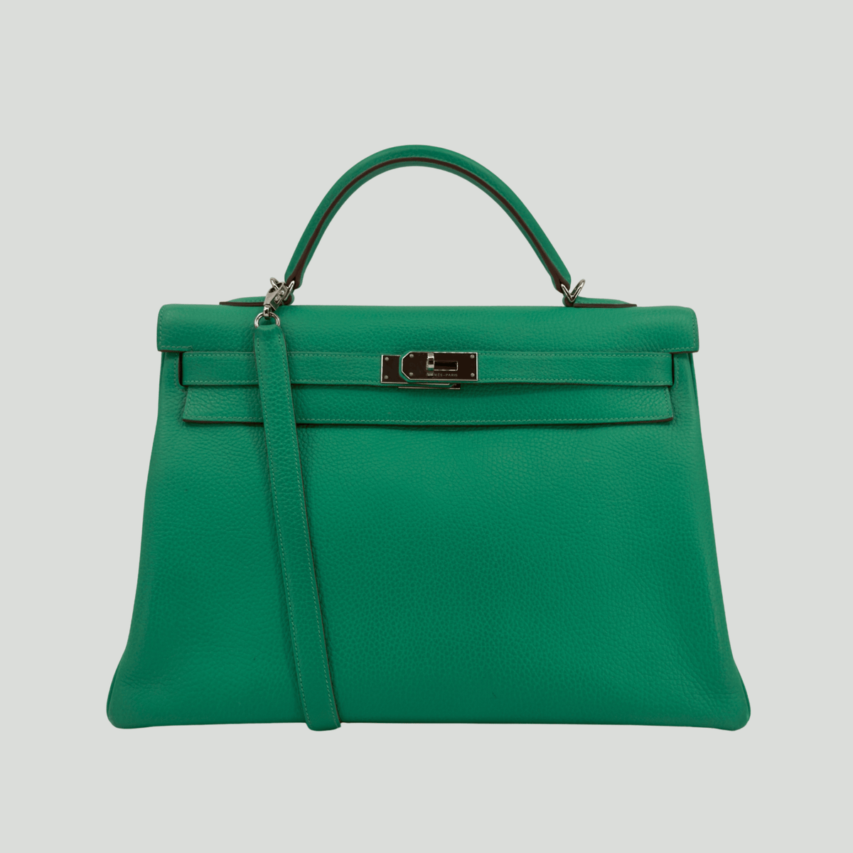 Hermès Kelly 40 Menthe Togo Palladium Hardware