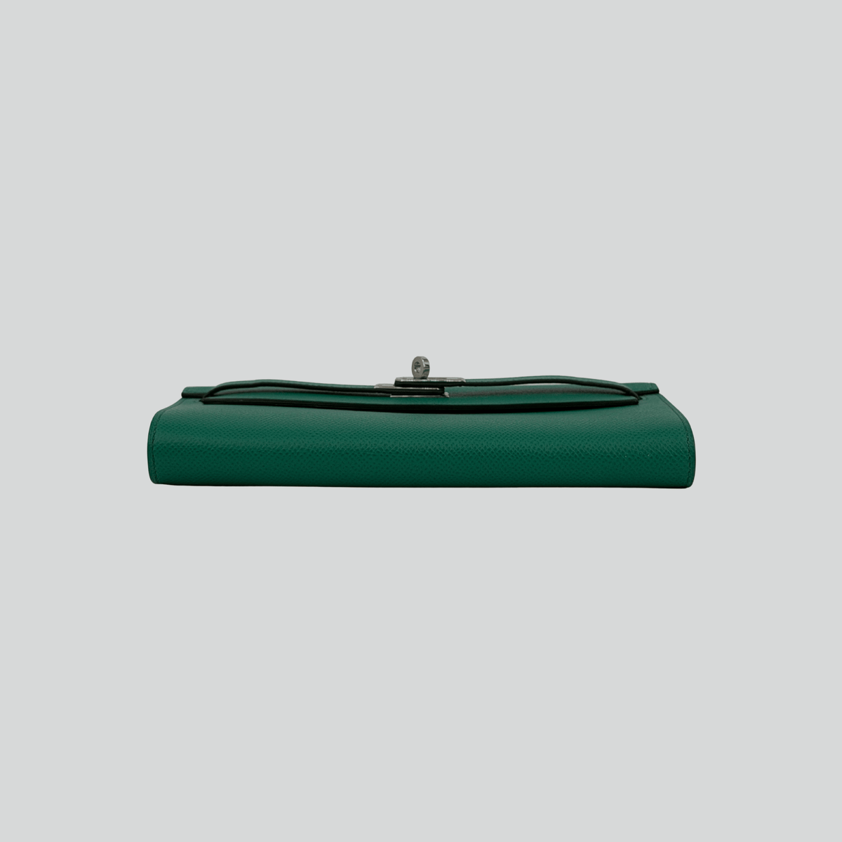 Hermès Kelly To Go Verso Vert Jade/Bleu Brume Epsom Palladium Hardware | Randolph Goods