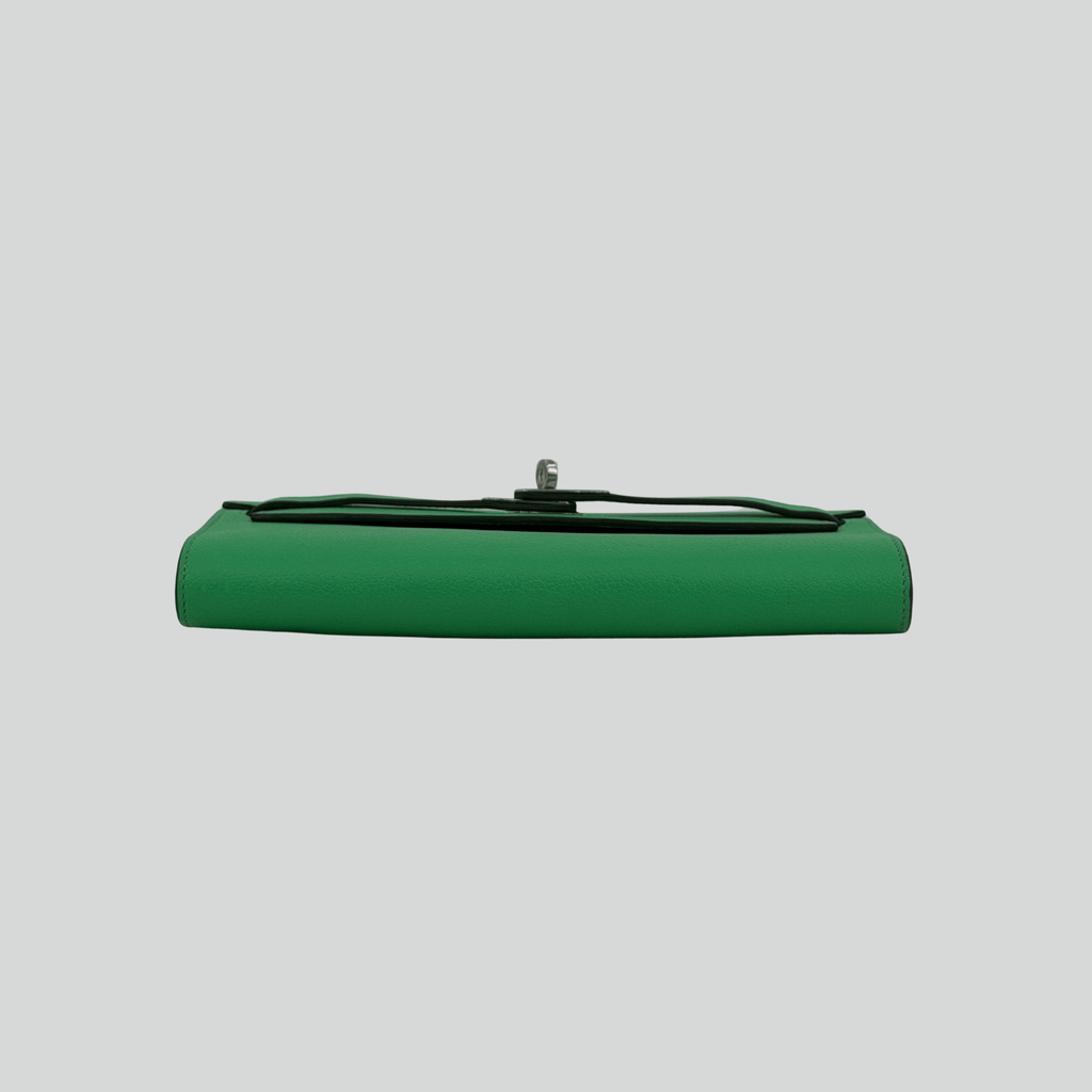 Hermès Kelly To Go Vert Comics Chèvre Palladium Hardware | Randolph Goods