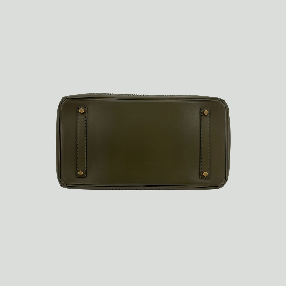 Hermès Limited Edition Birkin 35 “Ghillies” Vert Olive Tadelakt Permabrass Hardware