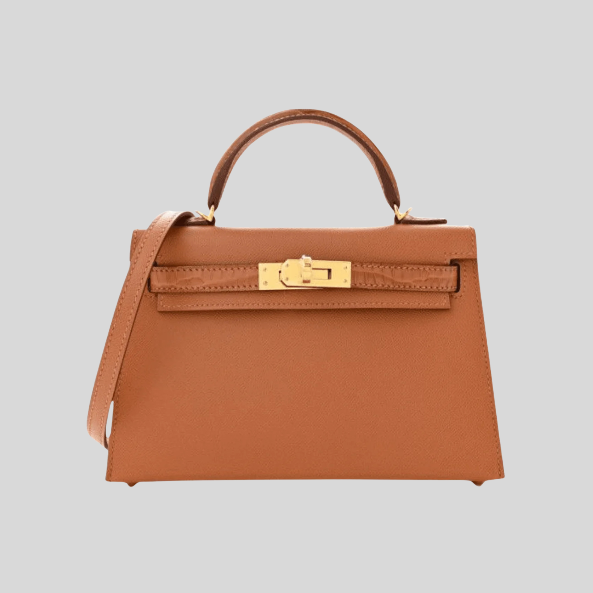 Hermès Mini Kelly Touch Gold Madame & Matte Alligator Gold Hardware