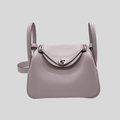 Hermès Mini Lindy Mauve Pale Togo Leather Palladium Hardware
