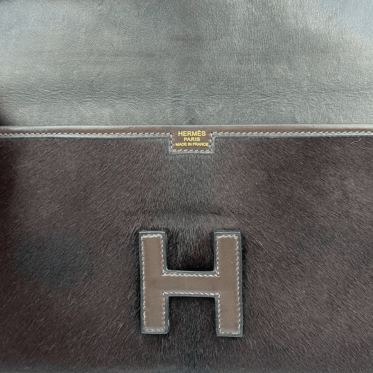 Hermès Rare Jige Elan 29 Ebene Evercalf Leather/Troika Ponyhair | Randolph Goods