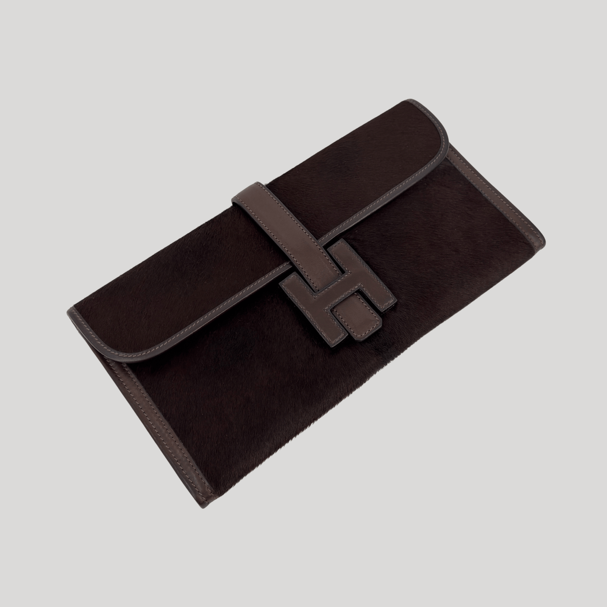 Hermès Rare Jige Elan 29 Ebene Evercalf Leather/Troika Ponyhair | Randolph Goods