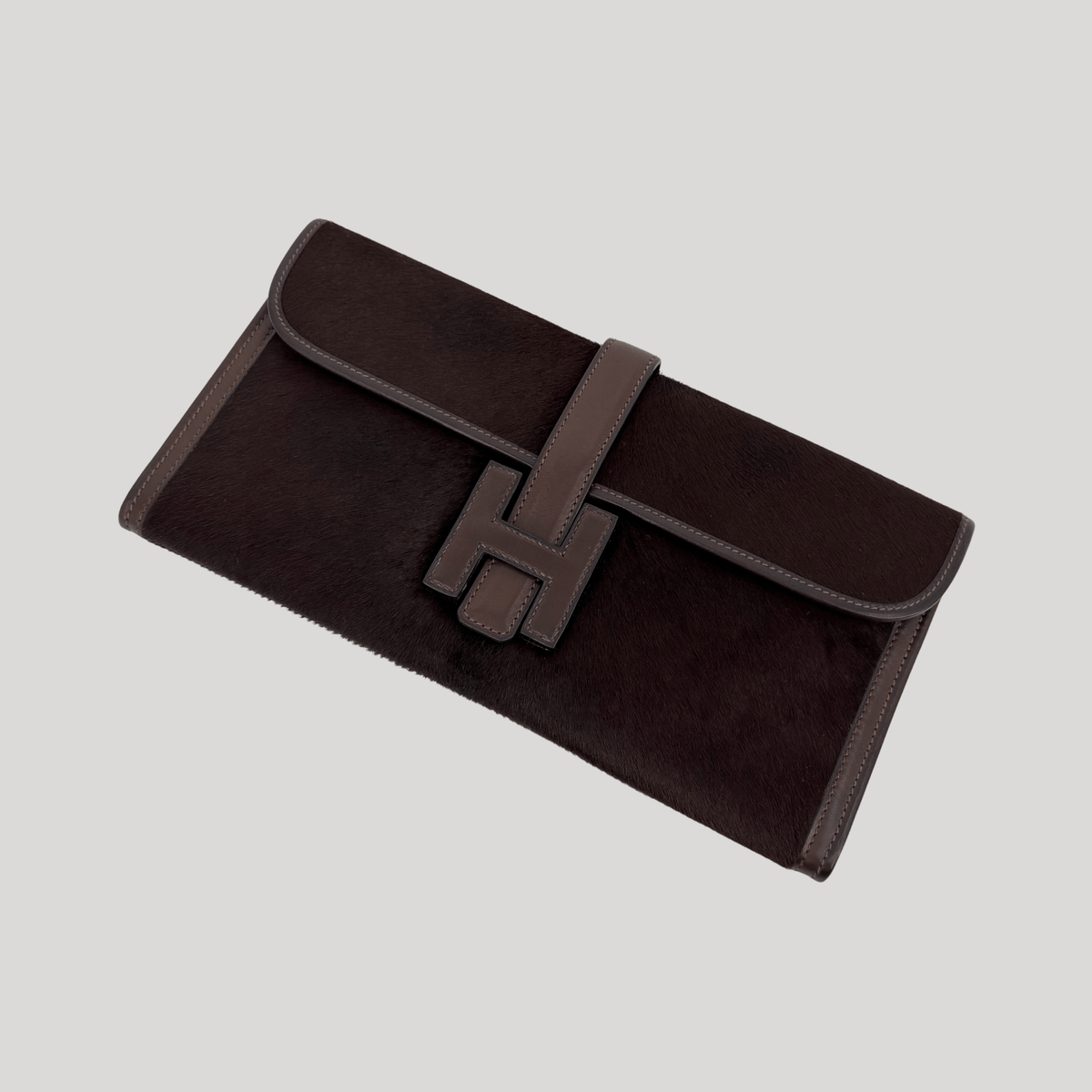 Hermès Rare Jige Elan 29 Ebene Evercalf Leather/Troika Ponyhair | Randolph Goods