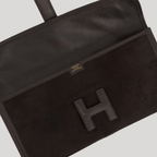 Hermès Rare Jige Elan 29 Ebene Evercalf Leather/Troika Ponyhair | Randolph Goods