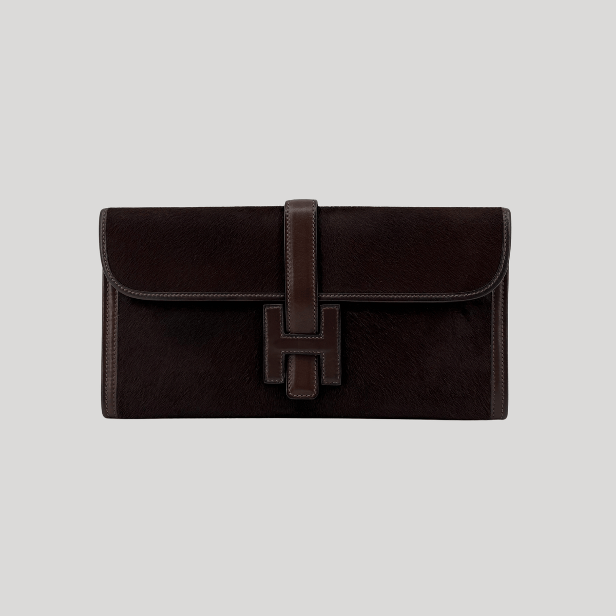 Hermès Rare Jige Elan 29 Ebene Evercalf Leather/Troika Ponyhair | Randolph Goods
