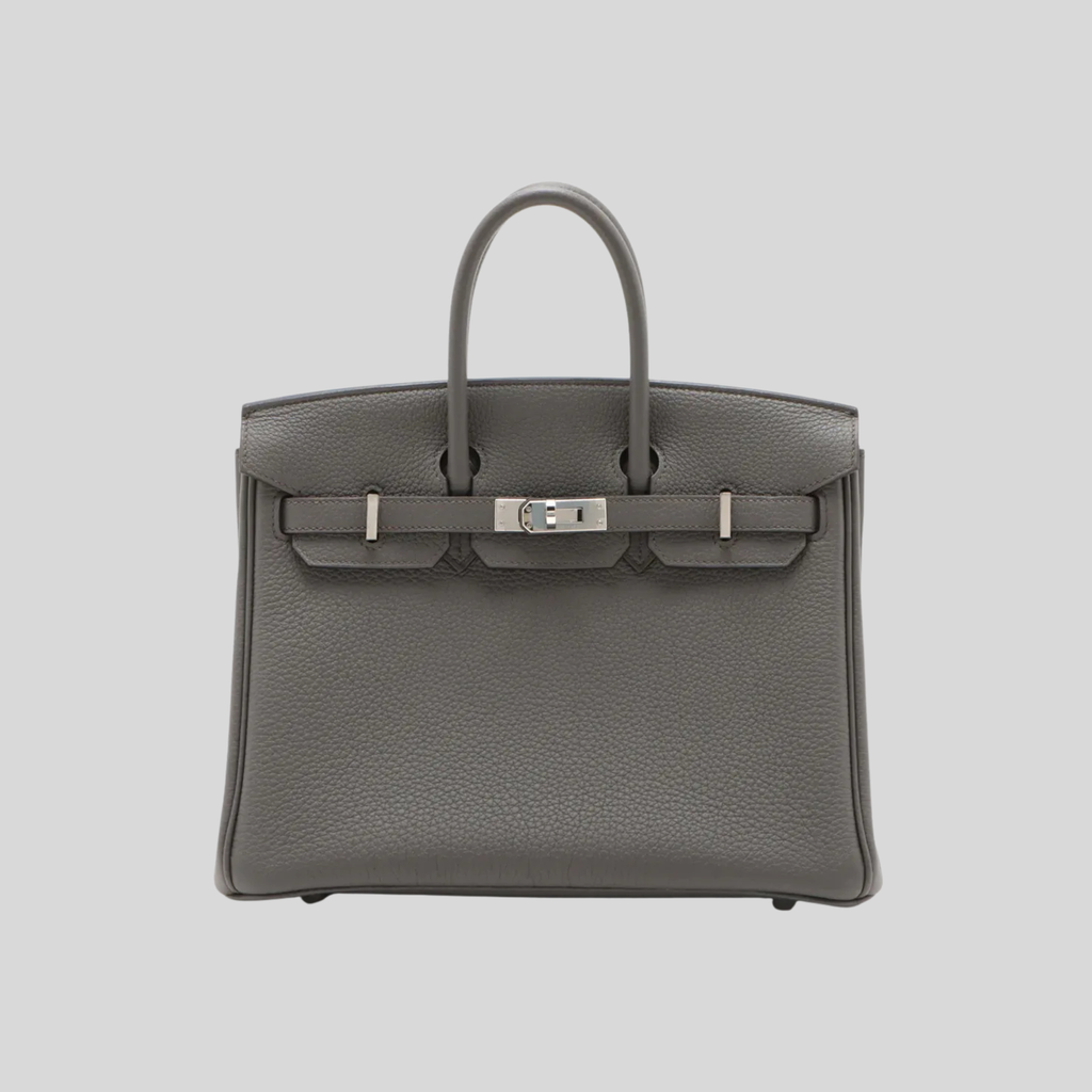 Hermès Birkin 25 Etain Togo Leather Palladium Hardware