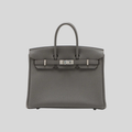 Hermès Birkin 25 Etain Togo Leather Palladium Hardware