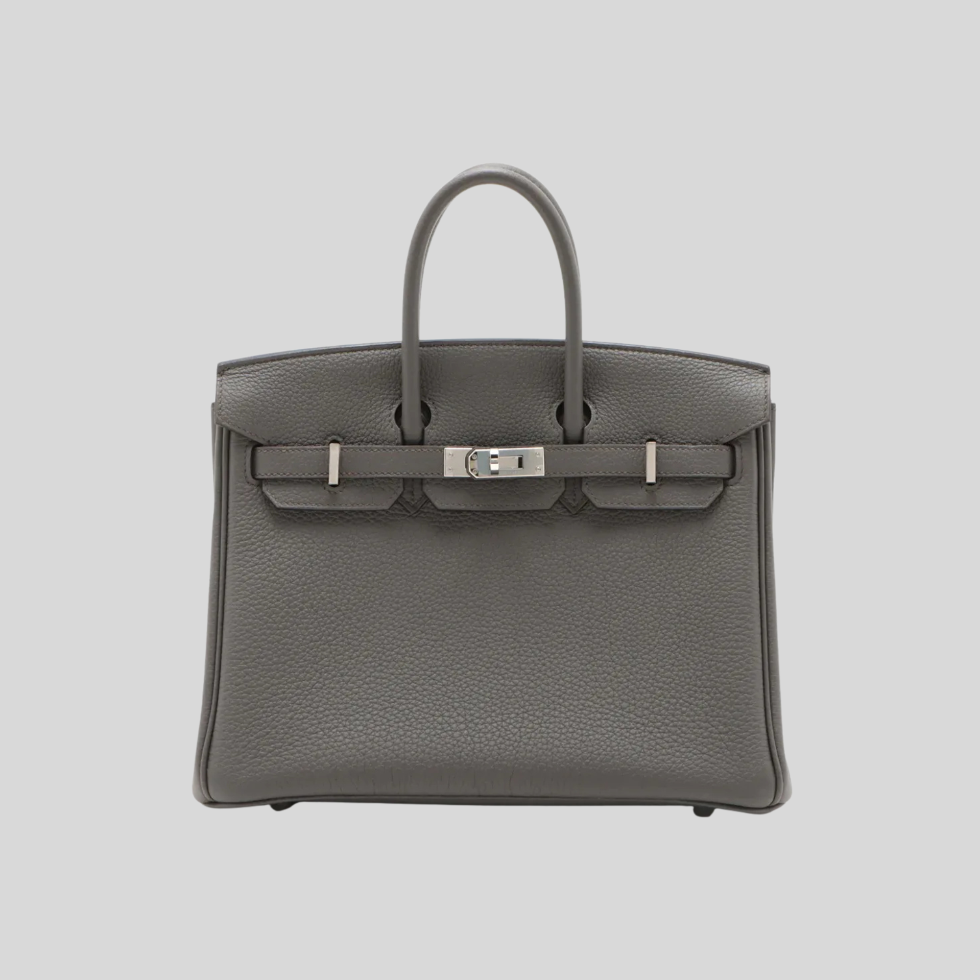 Hermès Birkin 25 Etain Togo Leather Palladium Hardware