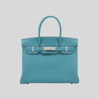 Hermès Birkin 30 Bleu Jean Togo Leather Palladium Hardware