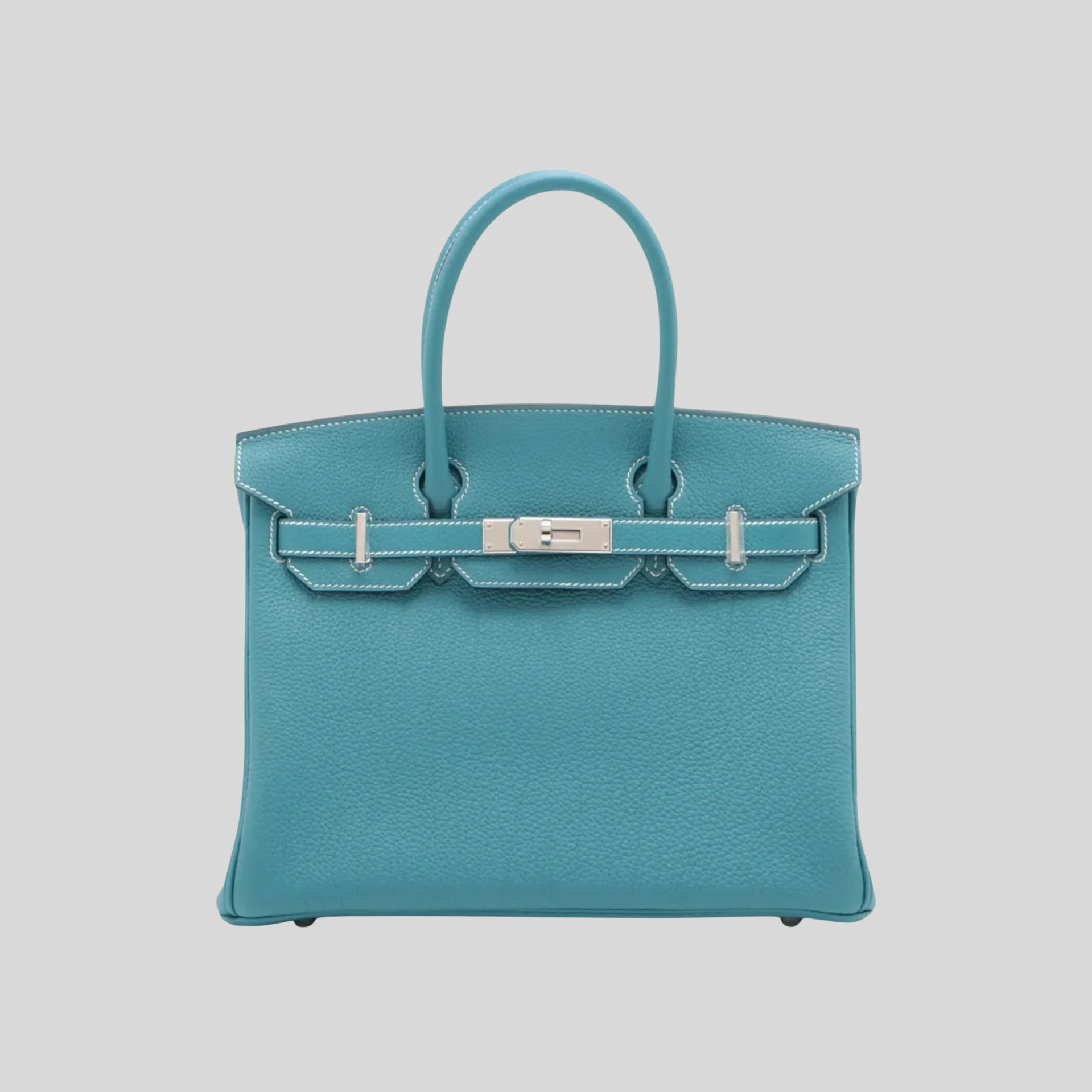 Hermès Birkin 30 Bleu Jean Togo Leather Palladium Hardware