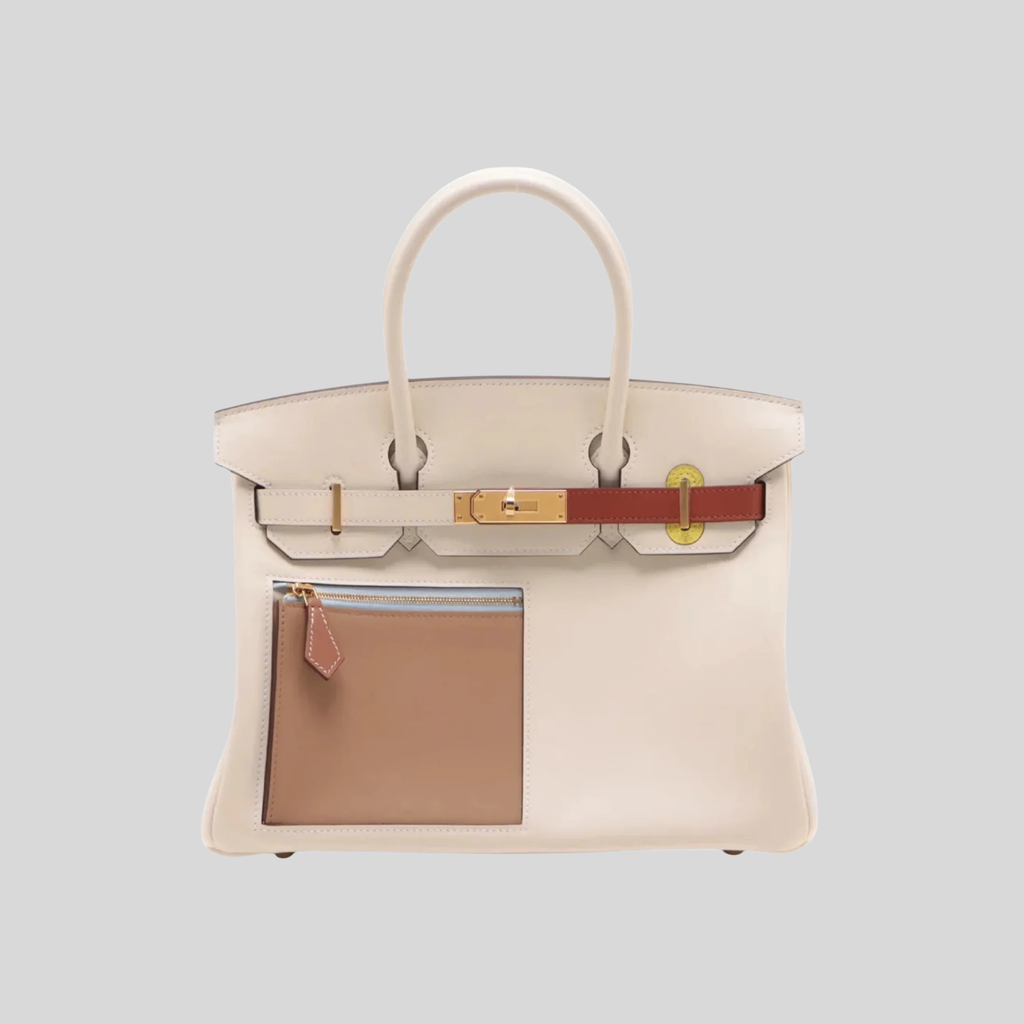 Hermès Birkin 30 Limited Edition “Colormatic” Nata Swift Leather Gold Hardware