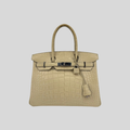 Hermès Birkin 30 Trench Matte Alligator Leather Palladium Hardware