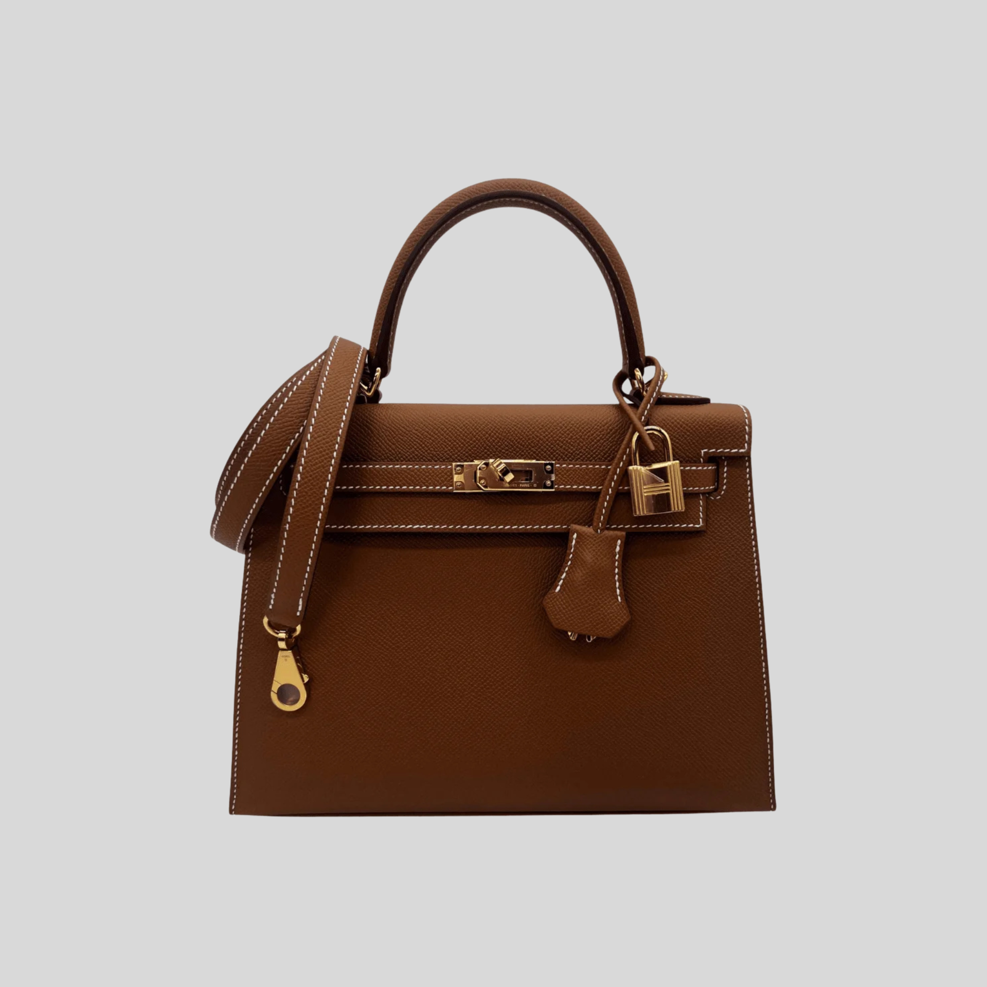 Hermès Kelly 25 Gold Epsom Leather, Gold Hardware